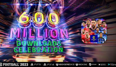 eFootball™ 2023 dünya çapında 600 milyon indirmeyi aştı!