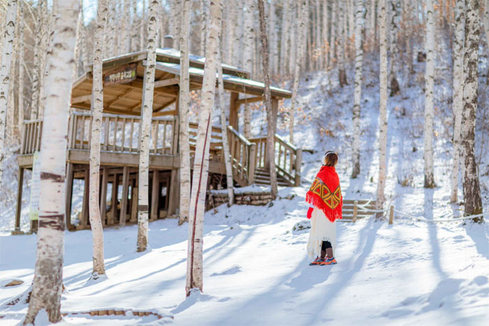 Kore karlar altında sıra dışı seyahat deneyimi sunuyor