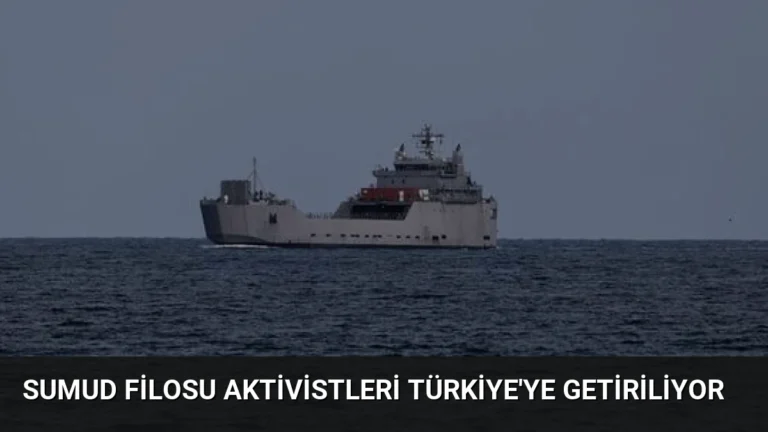 Sumud Filosu Aktivistleri Türkiye’ye Getiriliyor