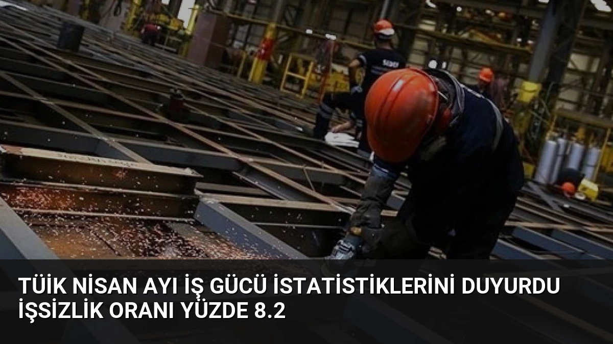 TÜİK Nisan Ayı İş Gücü İstatistiklerini Duyurdu İşsizlik Oranı Yüzde 8.2