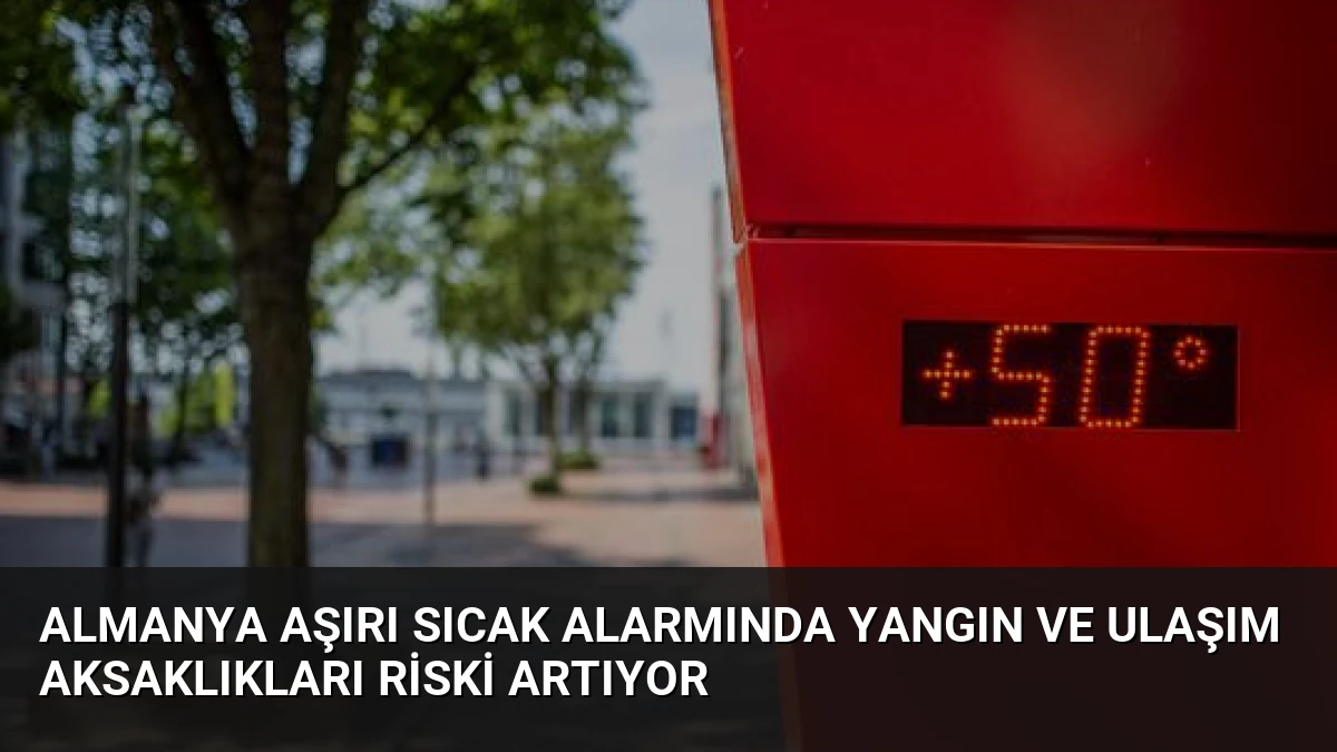 Almanya Aşırı Sıcak Alarmında Yangın ve Ulaşım Aksaklıkları Riski Artıyor