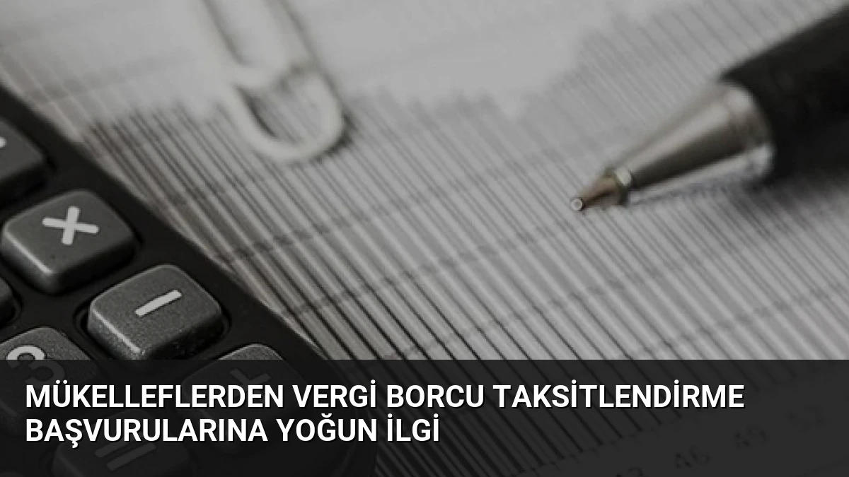 Mükelleflerden Vergi Borcu Taksitlendirme Başvurularına Yoğun İlgi