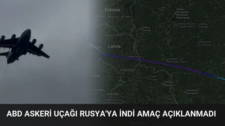 ABD askeri uçağı Rusya’ya indi amaç açıklanmadı