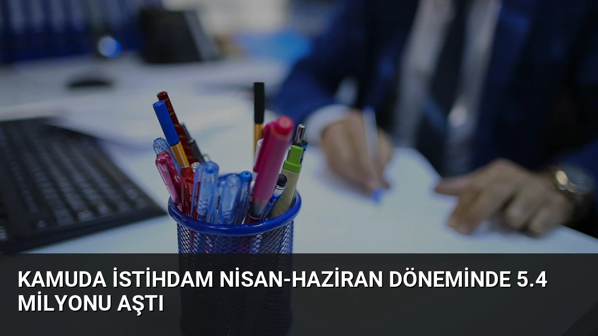 Kamuda İstihdam Nisan-Haziran Döneminde 5.4 Milyonu Aştı
