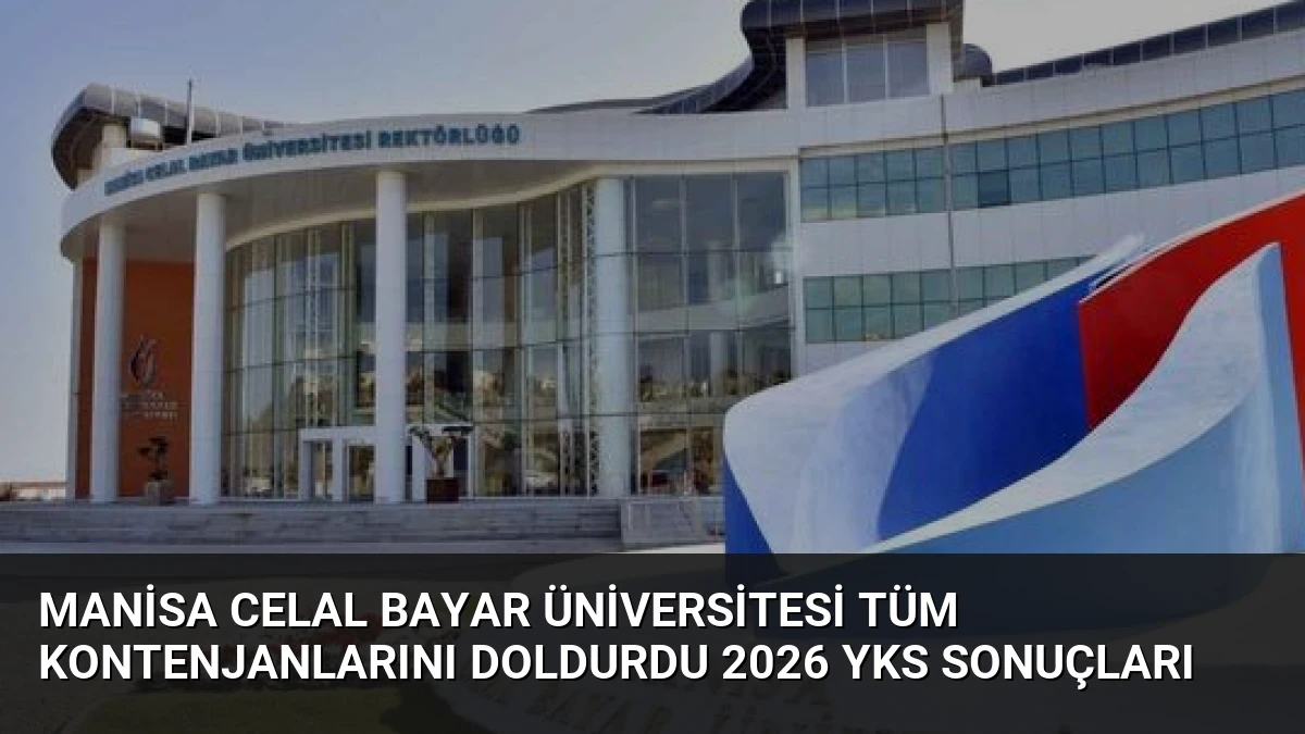 Manisa Celal Bayar Üniversitesi Tüm Kontenjanlarını Doldurdu 2026 YKS Sonuçları