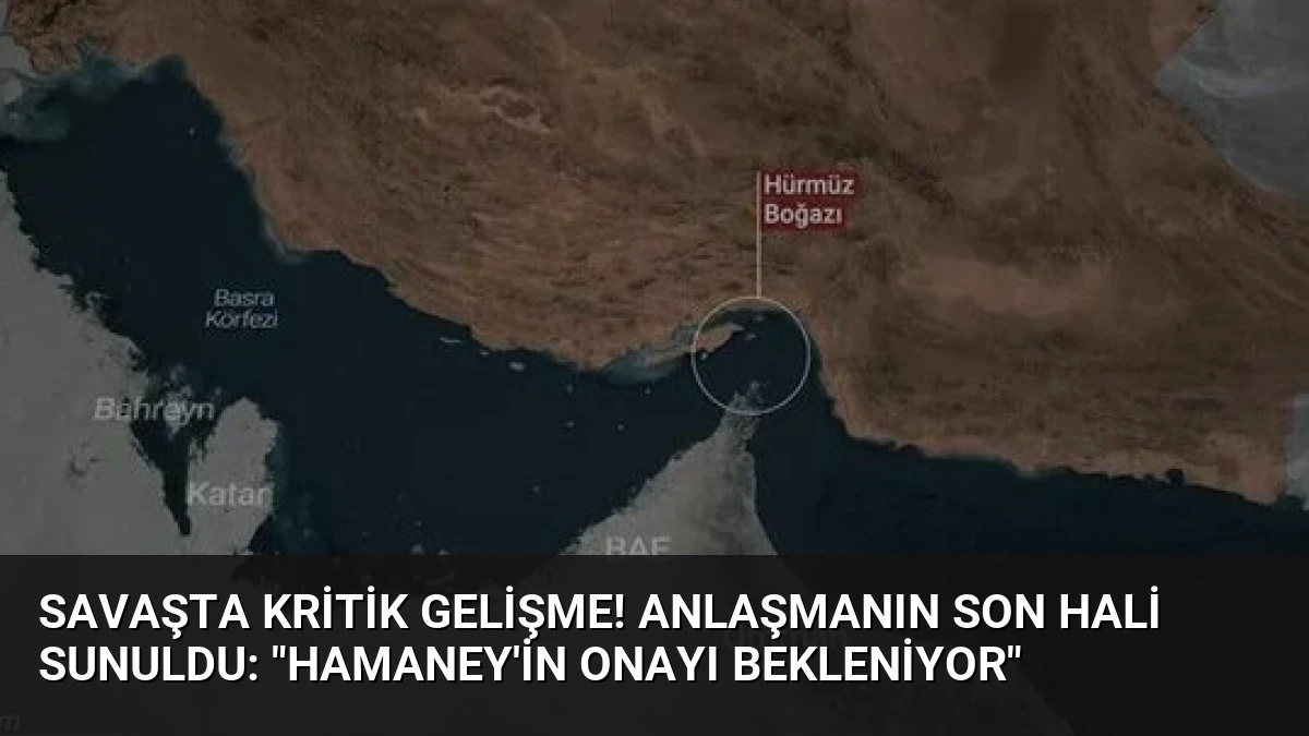 Savaşta kritik gelişme! Anlaşmanın son hali sunuldu: “Hamaney’in onayı bekleniyor”