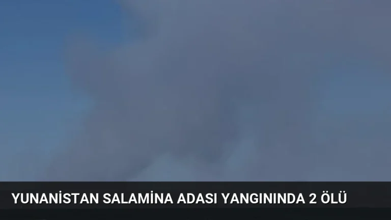 Yunanistan Salamina Adası Yangınında 2 Ölü