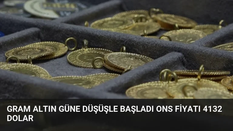 Gram Altın Güne Düşüşle Başladı Ons Fiyatı 4132 Dolar