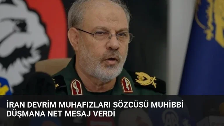 İran Devrim Muhafızları Sözcüsü Muhibbi Düşmana Net Mesaj Verdi