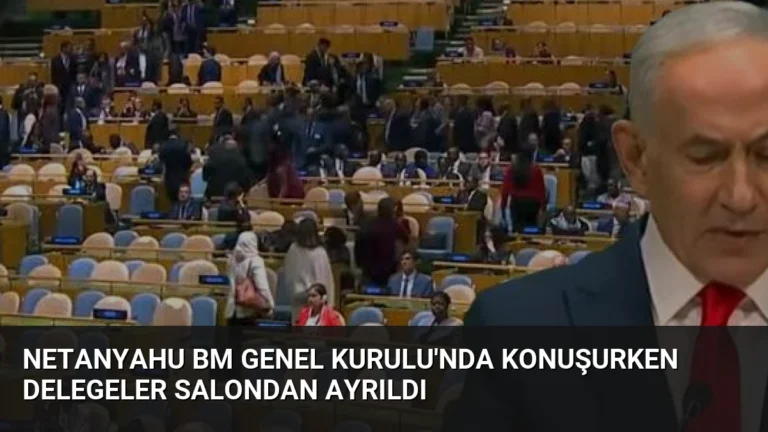 Netanyahu BM Genel Kurulu’nda Konuşurken Delegeler Salondan Ayrıldı